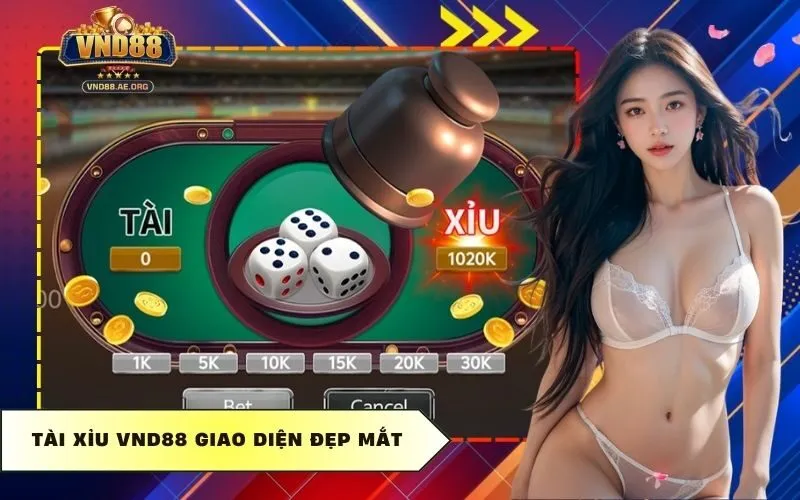 Tài xỉu vnd88 giao diện đẹp mắt