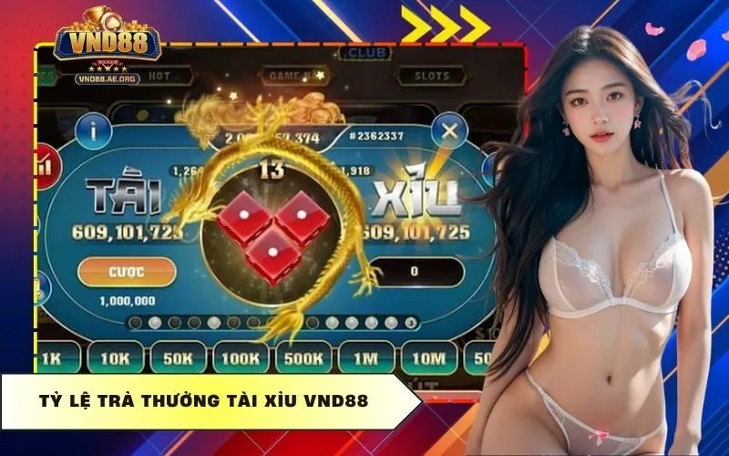 Tỷ lệ trả thưởng Tài xỉu vnd88