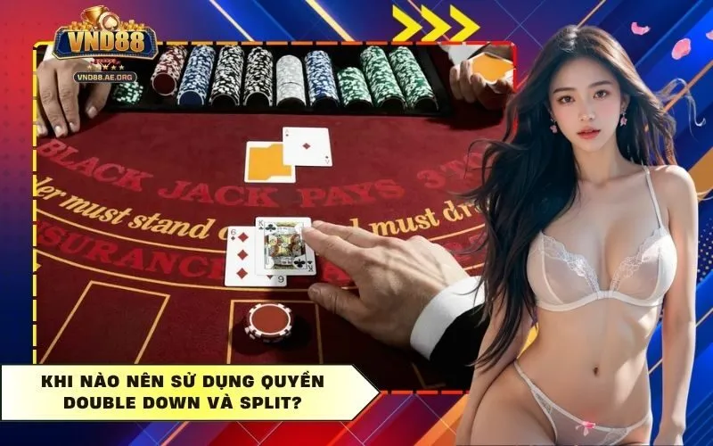 Khi nào nên sử dụng quyền Double Down và Split