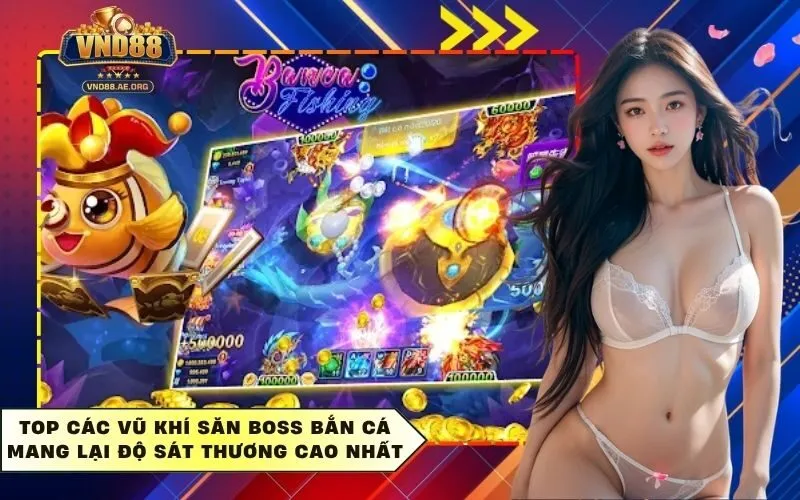 Top các vũ khí săn boss bắn cá mang lại độ sát thương cao nhất
